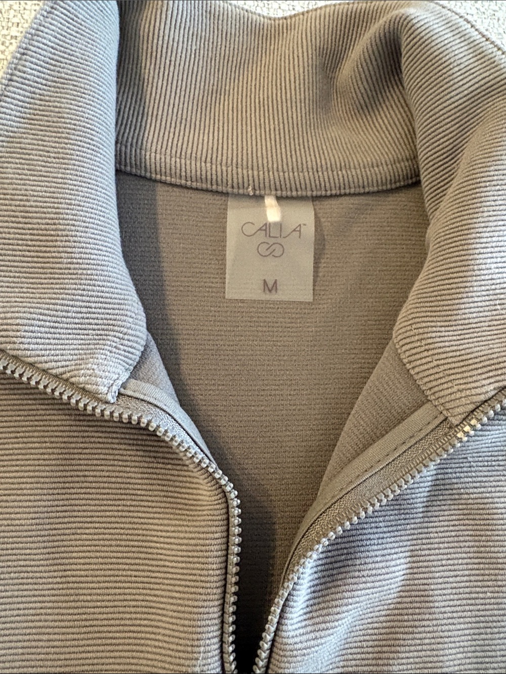 CALIA by Carrie Underwood Women's Half-Zip Pullover in Taupe - Picture 2 of 2